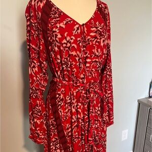 Red Boho Maxi Knox Rose